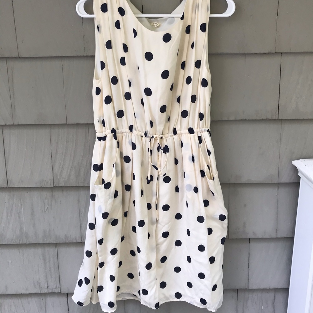 Silk J. Crew Dot Dress